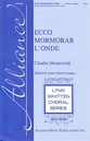 Ecco Mormorar L'onde SSATB choral sheet music cover